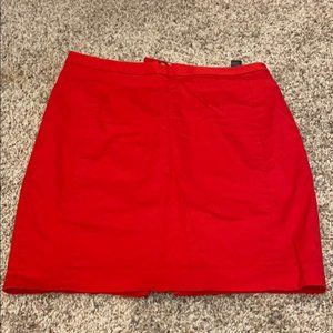 Express red pencil skirt